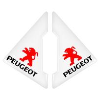 Skirta Peugeot 308 408 508 RCZ 208 3008 2008 206 207 108 406 407 408 206 207 307 2 vnt. Skaidri automobilio durų kampo apsauga Anti-Scratch apsauginis lipdukas balta