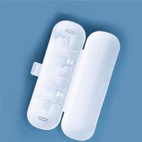 Elektrinis dantų šepetėlis suaugusiems ir vaikams USB įkraunamas dantų šepetėlis Greitas įkrovimas 60 dienų White travel case white