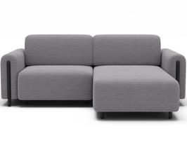 Modulinė sofa Acossta, pilka sp., kairinė, 154 x 244 cm x 95 cm