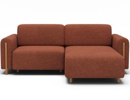 Modulinė sofa Acossta, raudona sp., kairinė, 154 x 244 cm x 95 cm