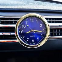 Prabangus automobilio prietaisų skydelio laikrodis – aukščiausios kokybės mini kvarcinis laikrodis, skirtas automobilio interjerui, modernaus dizaino automobilių dekoro priedai 1pc mėlyna