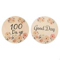 Milestone Cards Wooden Monthly Newborn Photography Props for Keepsakes Set C
