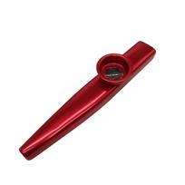 Metalo Kazoo Burnos Harmonika Burnos Fleita Natos Instrumentas raudona