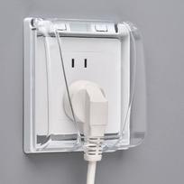 Sieninis lizdas Vandeniui atspari dėžutė Plastikinė apsauga Lizdas Elektros kištuko dangtelis Vonios kambarys mėlyna