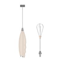 Hand Mixer Milk Frother for Coffee Handheld Foams Maker Electric Whisks Drink Mixer Mini Foamer for Cappuccinos,Frappe chaki