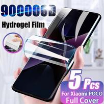 5Pcs HD Hydrogel Film For Xiaomi POCO X7 F6 F5 X5 X6 X3 Pro NFC Screen Protector poco X4 M5S M4 M6 F4 F3 GT x7 pro 5G Not Glass For Poco F6 Pro balta