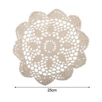 25 cm skersmens nėrimo kilimėliai Nėriniuotas staltiesės servetėlė Vintažinė servetėlė 30 cm skersmens 25cm round