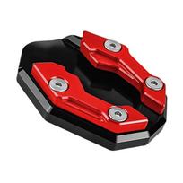 High Strengths Metal Motorcycle Kickstand Electric Bike Side Support Enhanced Stability and Easy Installation raudona