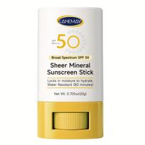 Plataus spektro 50 SPF mineralinis apsauginis kremas-lazdelė - Drėkina ir apsaugo jautrias vietas, drėkina ir sulaiko drėgmę - Lengvas ir pralaidus orui 20g