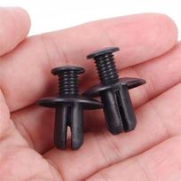 50 vnt 8 mm automatinio automobilio buferio sparno laikiklio stumdomi juodi plastikiniai spaustukai