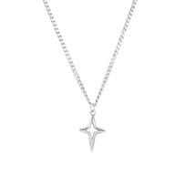 Four Pointed Star Necklace Exquisite Craftsmanship Choker Unisex Clavicle Chain 1