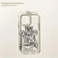 Lovely Ratatouilles Phone Case for IPhone 17 16 16e 15 14 13 12 11 Mini Pro Max X XR XSMax 7 8 Air Plus Transparent Back Cover iPhone 11