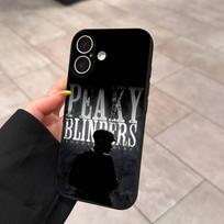 Filmo P-Peaky-S B-Blinders telefono dėklas IPhone 17 16 15 14 13 12 11 Pro Max Plus Mini minkštas juodas dangtelis iPhone 15 pro