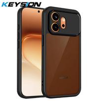 KEYSION matinė pusiau permatoma juoda telefono dėklas HONOR 600 Pro 5G, minkštas silikonas+PC, neslystantis, atsparus smūgiams, skirtas Huawei Honor 600 for Honor 600 juoda