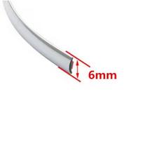 5M Chromuota Automobilio Stiliaus Apdailos Juostelė Juosta Auto PASIDARYK pats Kėbulo Buferio Apsauginė Lipdukas 6mm 8mm 10mm 12mm 15mm 20mm 30mm 6mmx5M
