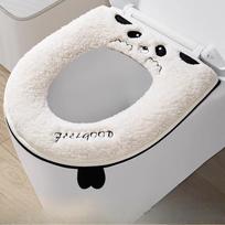 1PC Household Autumn and Winter Toilet Cover Gasket, Zipper Toilet Cushion Cover, Toilet Cushion Seat Cushion Is Universal in All Seasons