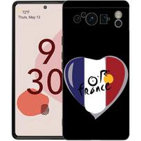 France Bicycle Exercise Phone Case For Google Pixel 10 9 8 7 6 Pro XL 9A 8A 6A 7A 5G Soft Shockproof TPU Black Cover For Google Pixel 6