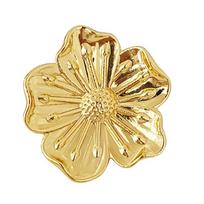 Brass Floral Cabinet Knob Vintage Wardrobe Knob Ornamental Cabinet Pull  Wardrobe 1PC