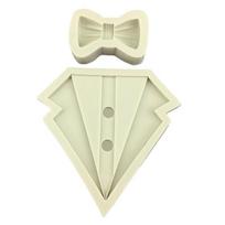 Suit Shirt Bow Silicone Mold Fondant Cake Border Mould Chocolate Mould Cake Decor Tools Kitchen Baking Accessories