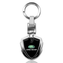 3D Metalinis Automobilio Stiliaus Raktų Pakabukas Raktų Grandinėlė Žiedas Raktų Laikiklis Stilius Automobilio Aksesuarai Land Rover Freelander L319 L462 Range Sport L322 Discovery 2 3 4 5 juoda