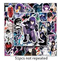 51 Japanese Anime  Ghost in the Shell  Waterproof Stickers - Perfect for Notebooks, Water Bottles, and DIY Decoration