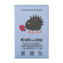 Probiotikai (čiulpiamosios tabletės) vaikams su vitaminu D3, braškių skonio KidsGuide, 30 kaps