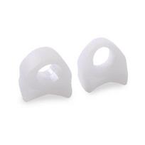 2PCS Toe Separator Soft Toe Spacers SEBS Big Comfortable S white