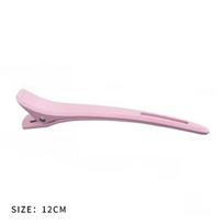Long-Nose Duckbill Clip for Hairdressing, Perm, Dyeing, Seamless Sectioning & Styling white