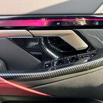 For BMW 5 Series G60 2024 Inner Door Handle Bowl Cover Trim Decoration Interior Accessories ,ABS Carbon Fiber Carbon Fiber Pattern