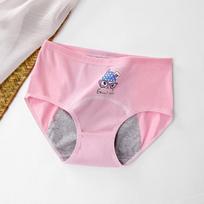A klasės medvilninės mergaičių menstruacinės kelnaitės - Apsauga nuo pratekėjimo, Nespaudžia, Tinka paauglėms studentėms XL (100-120 pounds) pink