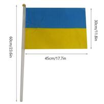 Giant 5ft X 3ft Ukrainian Flag Quality Materials Superior Stitching Uv-resistant Garden Decoration 90*150