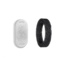 Replacement Filter Set for Pet Water Fountain Includes One White Filter Cartridge and One Black Foam Filter Compatible with Various Models one size