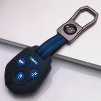 Key Shell Cover for Subaru Forester Impreza WRX STI Legacy Outback BRZ XV Non Slip Ergonomic Soft Key Shell for 4 Button Subaru Car Remote Key juoda