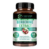 CREVIP berberino ekstrakto kapsulės, 1200 mg didelė koncentracija, antioksidacinė ir daugiafunkcinė priežiūra, tinka suaugusiems 120*1