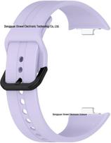 Silicone Strap for Redmi Watch 5, Redmi 4, Samsung, Xiaomi 8Pro/9Pro - Solid Color Redmi 8/4 Black Buckle šviesi violetinė