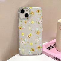 Creative yellow floral application iPhone17ProMax mobile phone case 17 Apple 16/15 matte 14 all-inclusive apple 17