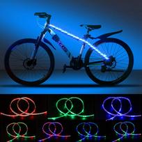 DANCRA Bicycle Light LED Tape Light RGB Battery Operated 0.8M*2 R/G/B