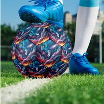 Juventus FC Theme soccer ball Size 5 Soccer Ball Soft Touch Professional Training Football for Outdoor Sports Size 5