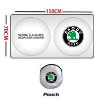 NADH5 Automobilio Priekinio Stiklo Saulės Skydelis Apsauga Sulankstomas Priekinio Stiklo UV Blokavimo Dangtelis Skoda SUPERB RAPID KAROQ Vožtuvų Kotai ir Dangteliai
