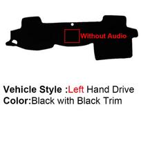 2 Layer Car Dashboard Cover Carpet For Toyota Land Cruiser 200 J200 2008 -   LHD RHD Rug Pad Carpet Dashmat Protector LHD Black No Audio