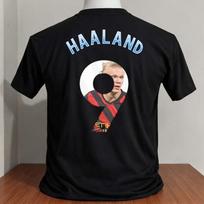 erling haaland animacinis marškinėlis grafika numeris juoda spalva L black