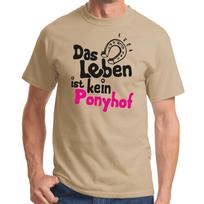 Men's and Women's T-shirts Das Leben È Nessun Ponyhof Detto Regalo Divertente Divertimento Comedy Culto S