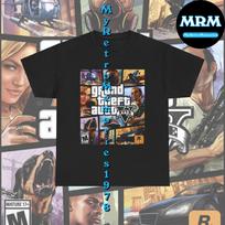 Grand Theft Auto V 5 GTA Box Art Design Black Children's T-shirt S-L New Lower Price!! 120