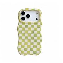 Irregular plaid big wave 2-in-1 film Apple 16promax mobile phone case iPhone17PM protective case apple 17promax