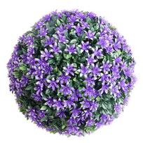 Realistiškas dirbtinių augalų gėlių rutulys, pagamintas liejimo būdu, namų, viešbučių ir renginių dekoravimui 20cm oranžinė