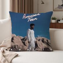 K-Khalid After The Sun Goes Down Pillow Case Suitable For Bedrooms Living Rooms Cars Home Decoration Peach skin 18*18(CM)-1Pcs