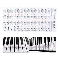 Skaidrus Piano Stave Note lipdukas, skirtas 37 49 61 88 klavišų klaviatūrai