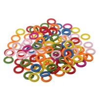 100 vnt. Įvairūs mediniai žiedai, kilpos apskritimai, papuošalai amatams 20 mm 2cm