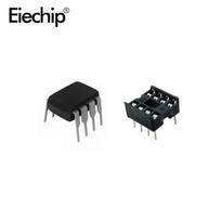 20 vnt NE555 IC 555 ir 8 kontaktų DIP lizdai (po 10) ic ne555 ir DIP8 lizdai, skirti arduino starteriui
