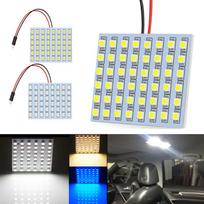 48 SMD Mėlyna, Balta, Gintaro spalvos skydelis LED automobilis T10 BA9S Festoon Dome vidaus lempa w5w c5w t4w lemputės Automobilio šviesos šaltinio stovėjimo aikštelė balta